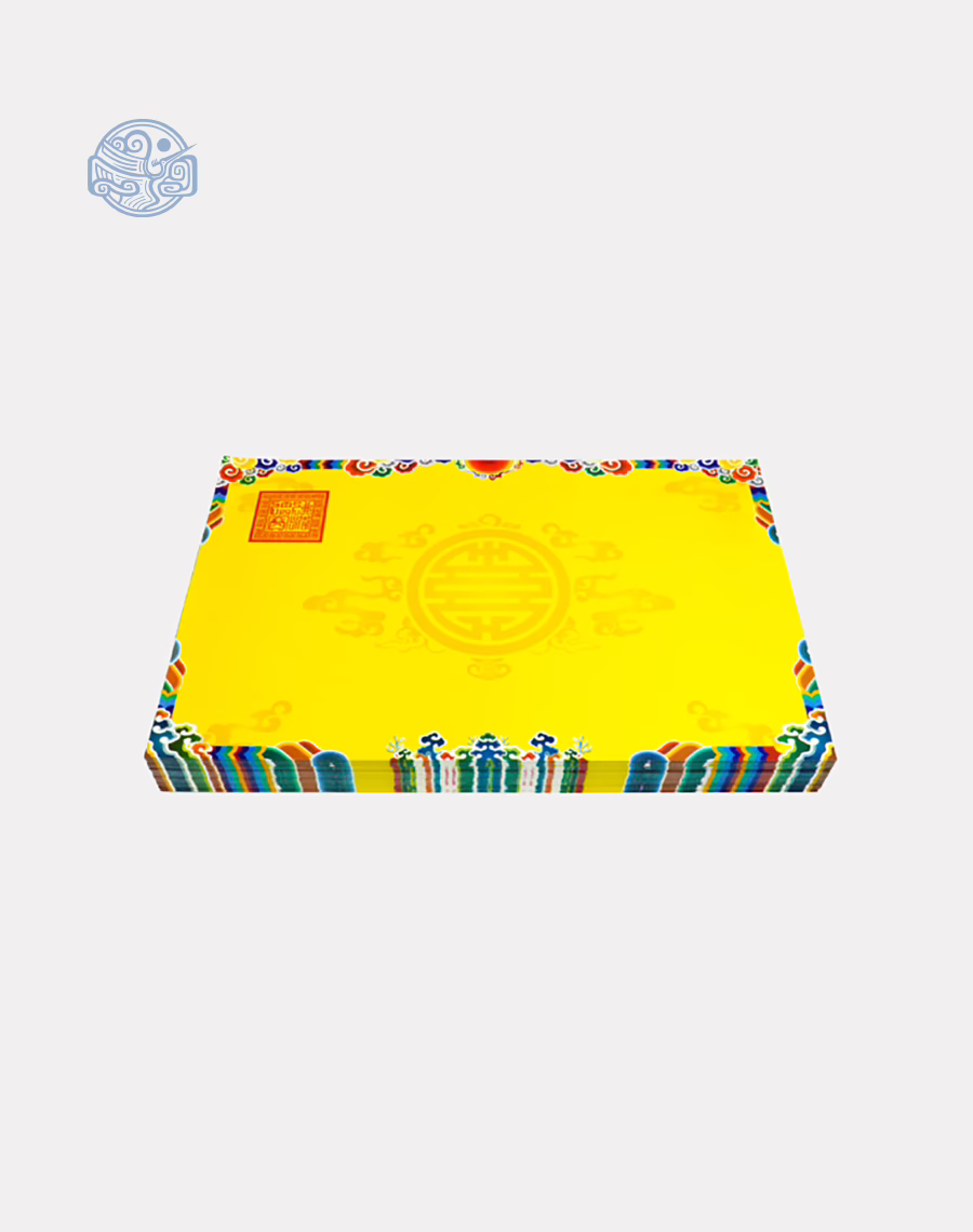 Giấy In Sớ thủy ba viền mỏng có ấn 1000DL65 a3s vàng