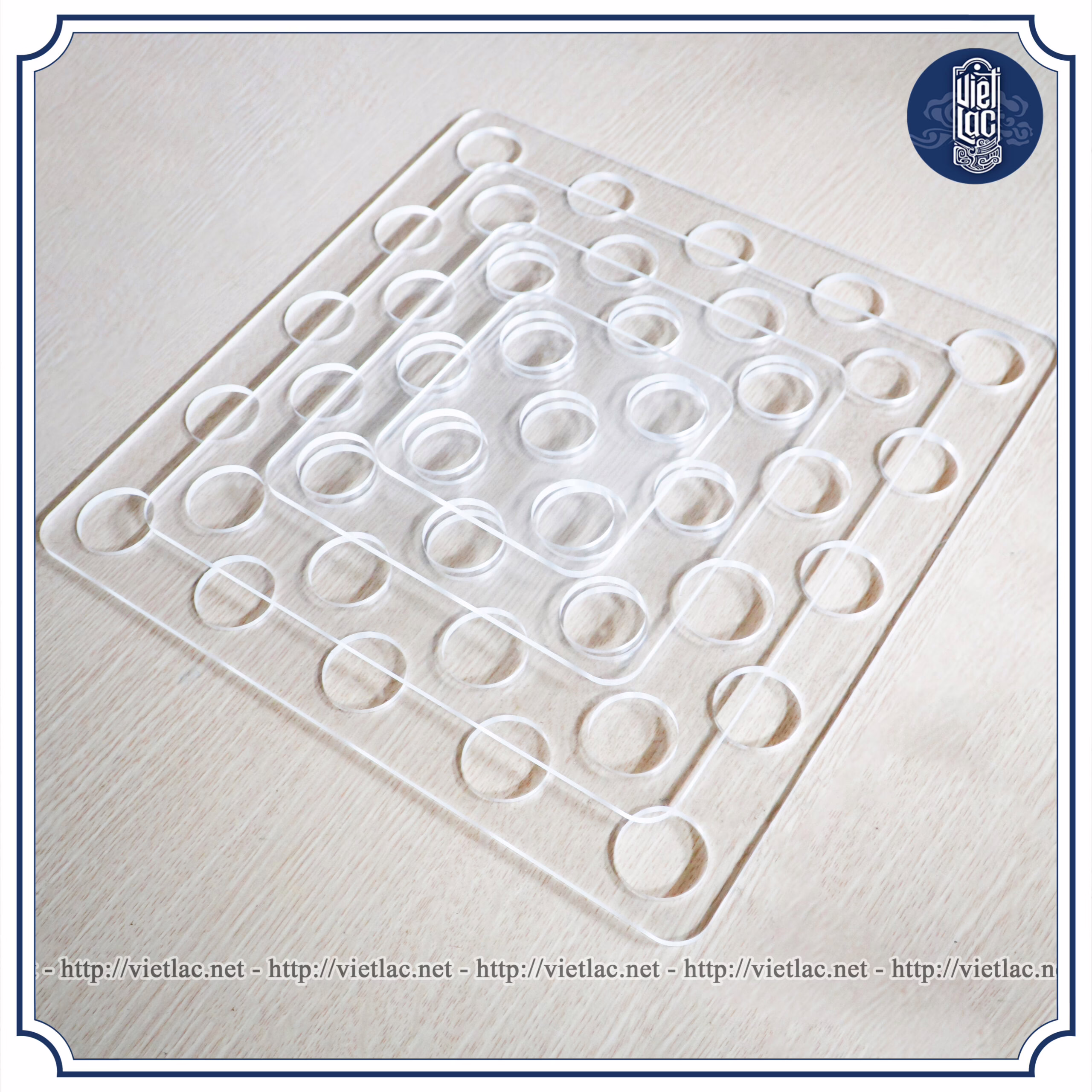 Bộ khay bày nước hình tháp vuông - Ảnh 11