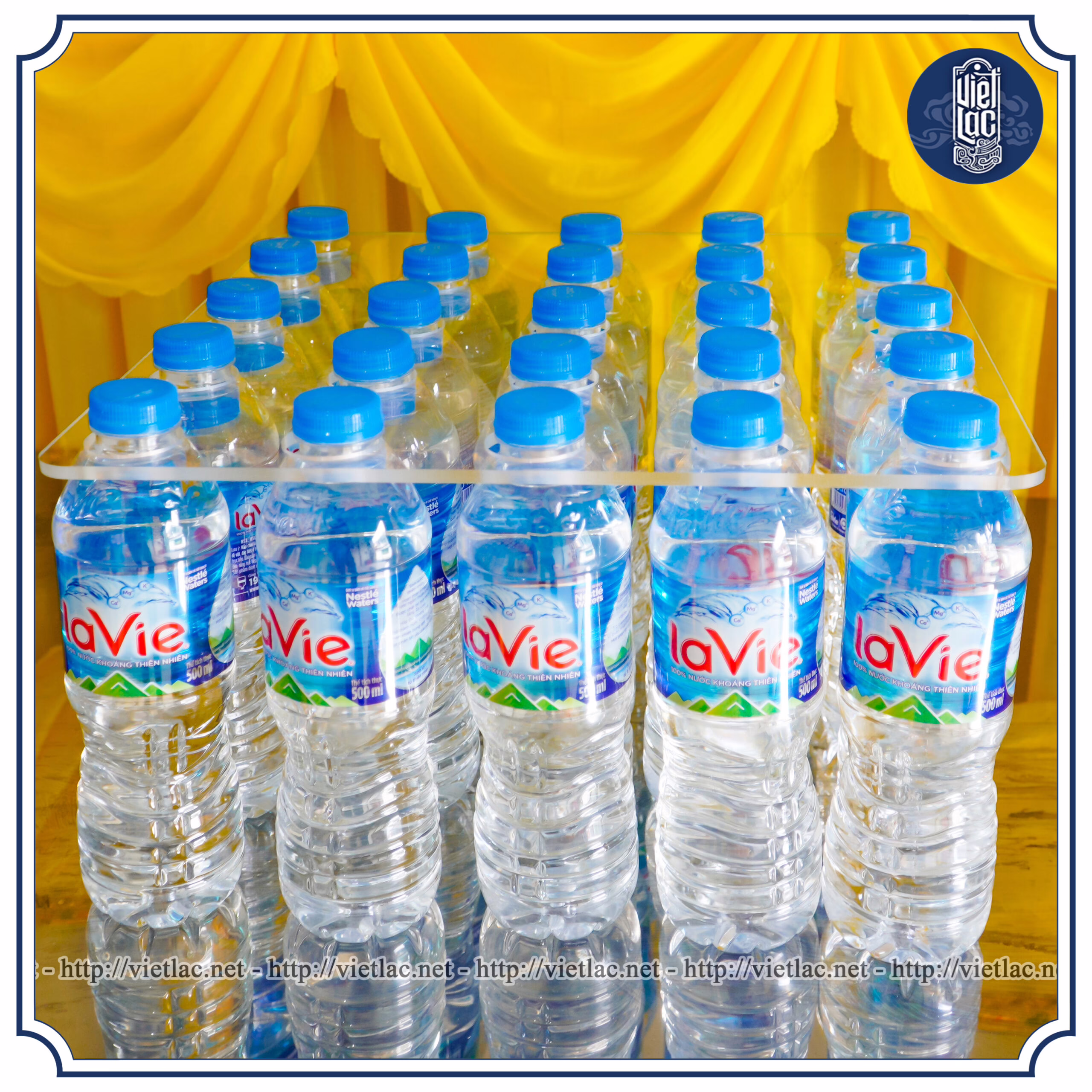 Bộ khay bày nước hình tháp vuông - Ảnh 6