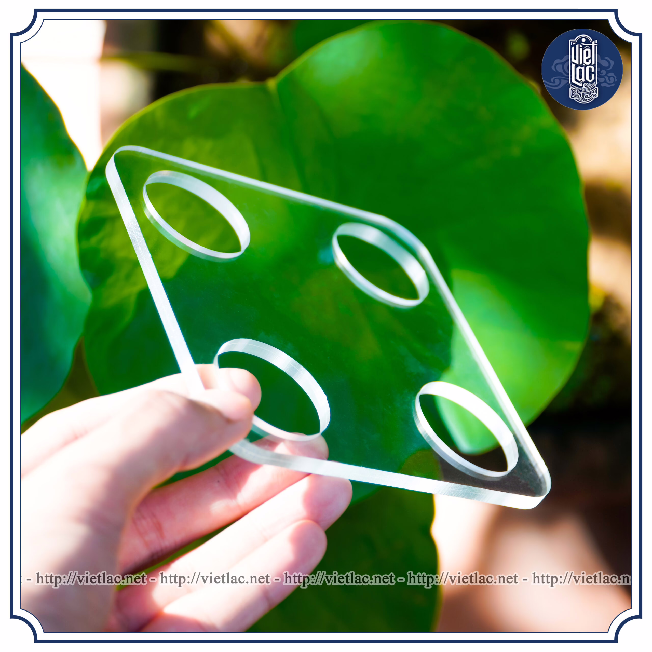 Bộ khay bày nước hình tháp vuông - Ảnh 3