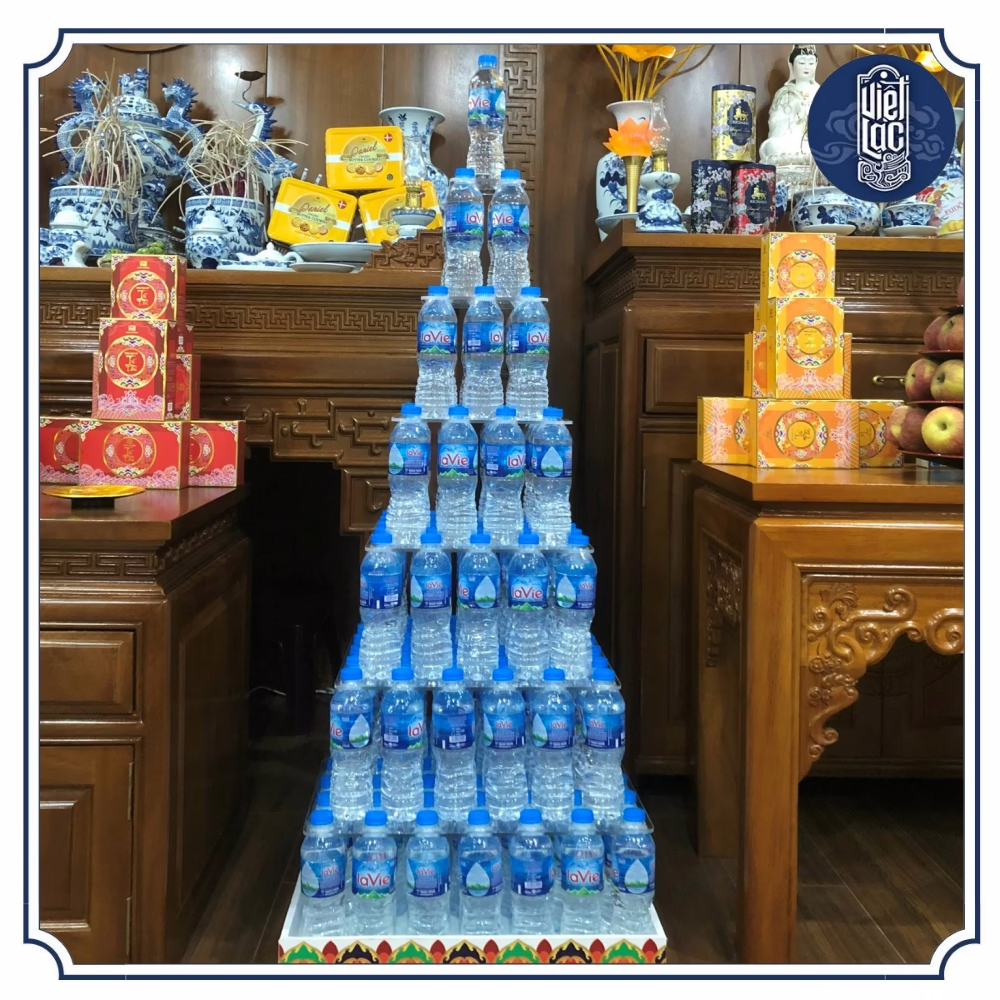 Bộ khay bày nước hình tháp vuông - Ảnh 2