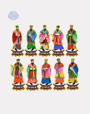 Bộ tranh Thập Điện Diêm Vương chất liệu nhựa xốp