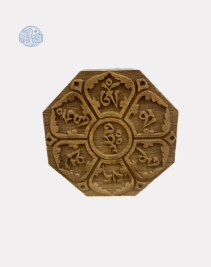 Dấu triện Án Ma Ni Hoa Sen Gỗ