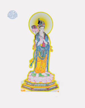 Tranh Bồ Tát Đại Thế Chí (vẽ tay) chất liệu nhựa xốp