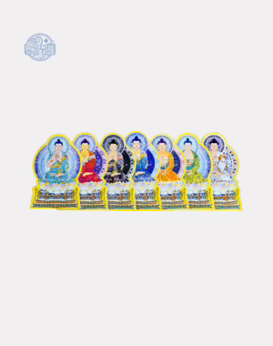 Bộ tranh Thất Phật chất liệu ép plastic