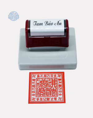 Dấu triện tam bảo án thấm mực