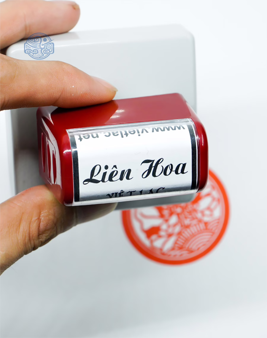 Dấu triện Liên hoa thấm mực - Ảnh 2