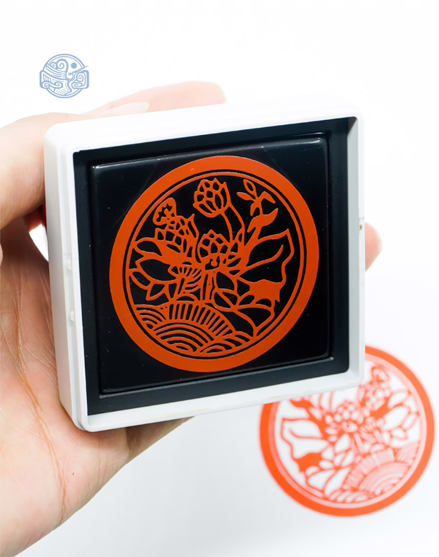 Dấu triện Liên hoa thấm mực - Ảnh 5