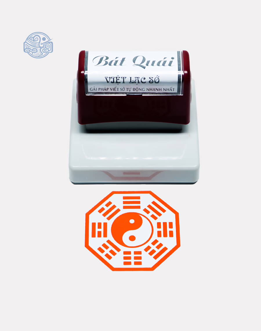 Dấu triện Bát Quái thấm mực