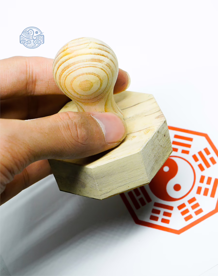 Dấu triện bát quái gỗ - Ảnh 3