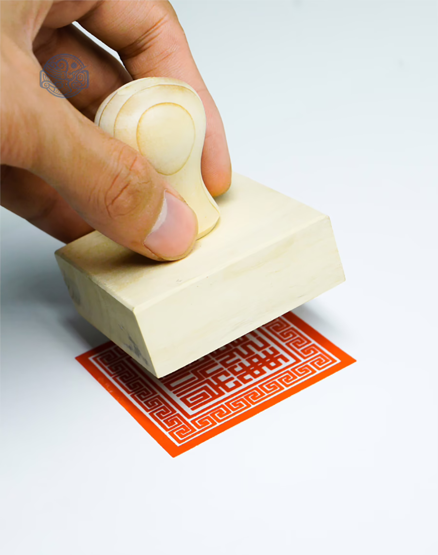 Dấu triện Tam Bảo gỗ - Ảnh 3