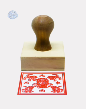 Dấu triện Ngũ Hổ gỗ