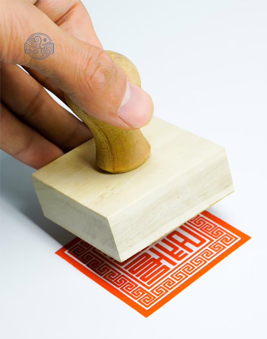 Dấu triện trần triều gỗ - Ảnh 2