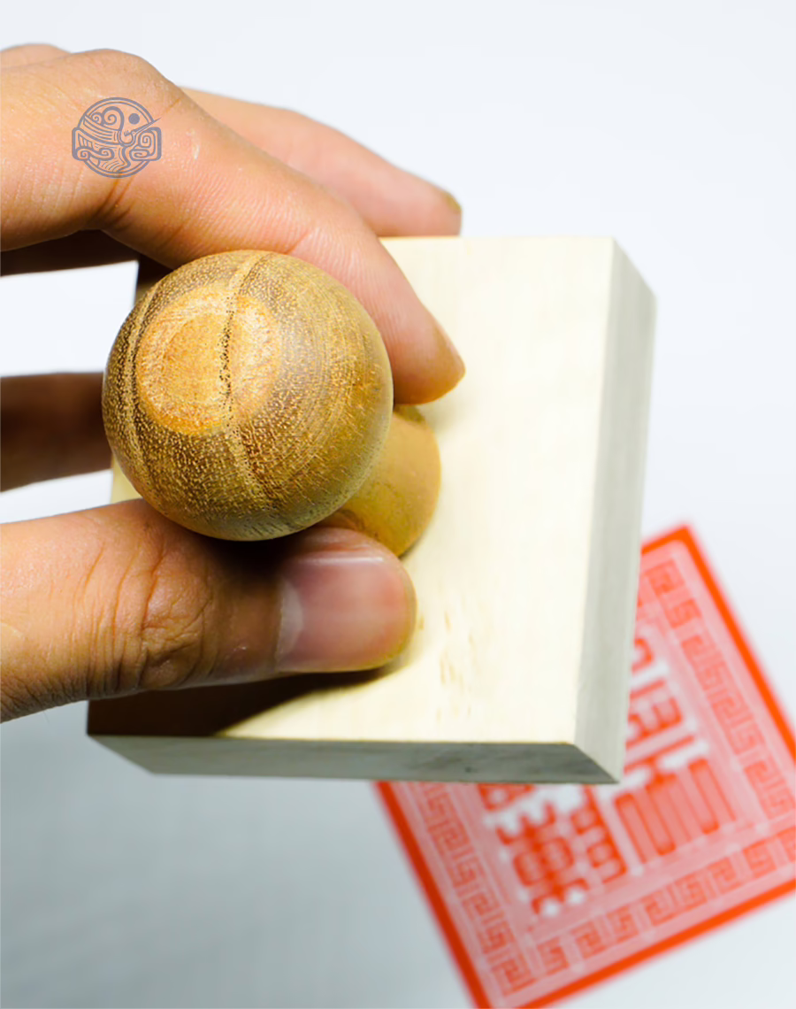 Dấu triện trần triều gỗ - Ảnh 4