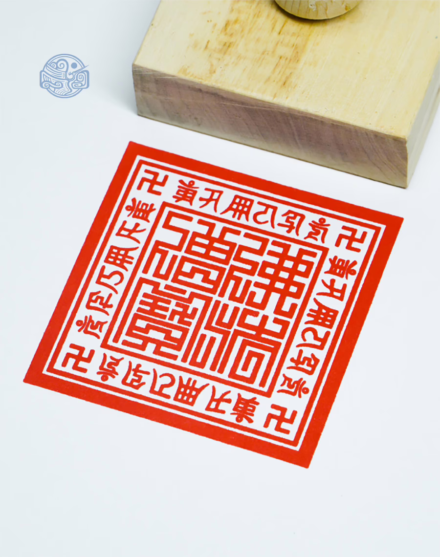 Dấu triện tam bảo án gỗ - Ảnh 7