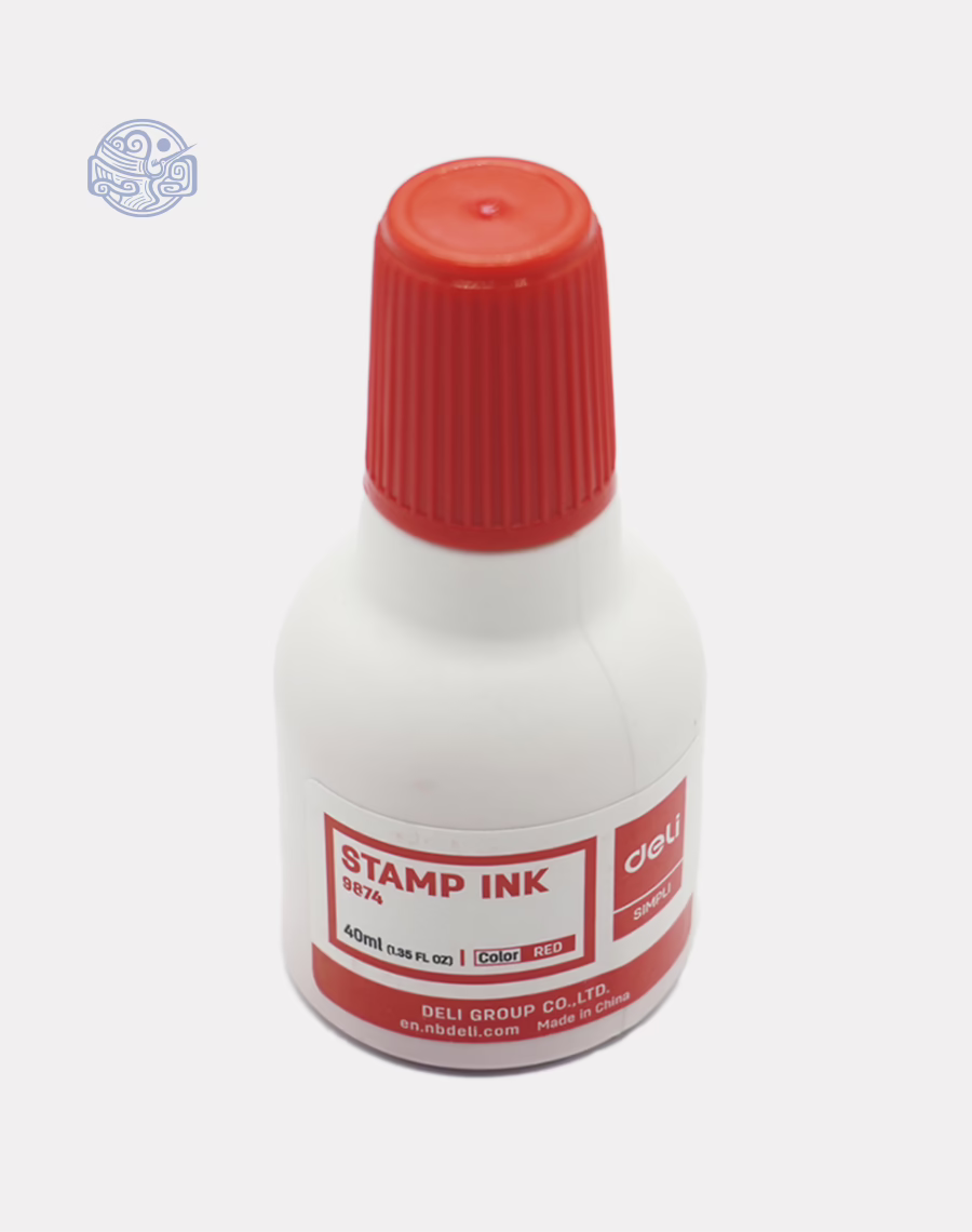 Mực nước dấu triện Deli 40ml đỏ