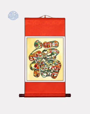 Tranh xuyến chỉ bồi biểu lụa