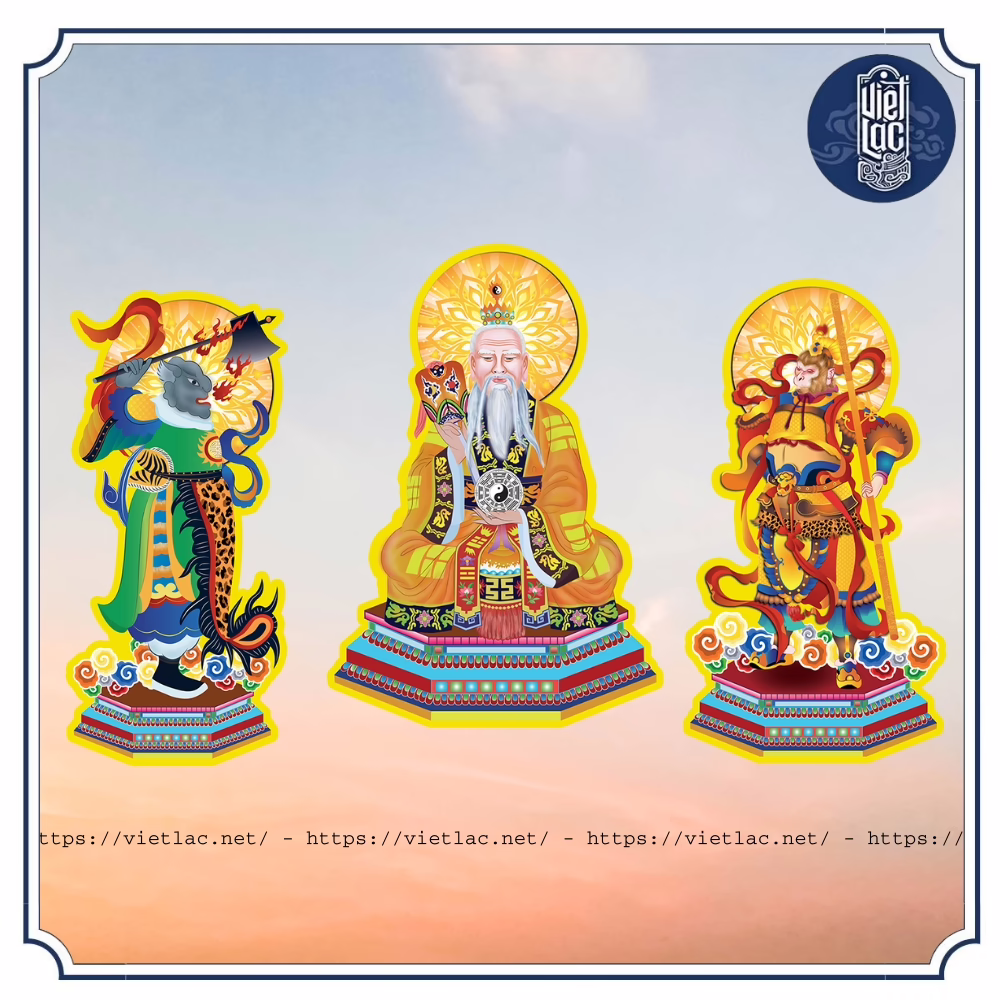 Bộ tranh cúng 17 bức thông dụng bìa cứng ép plastic - Ảnh 5