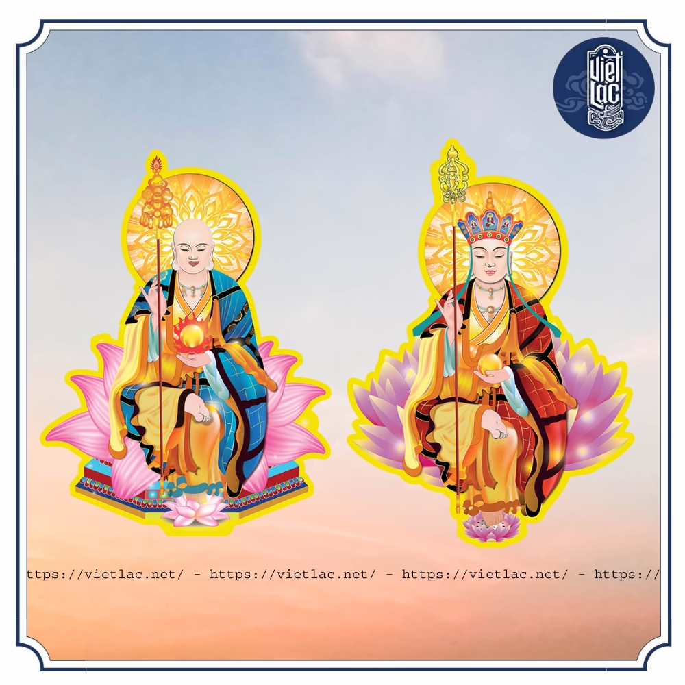 Bộ tranh cúng 17 bức thông dụng bìa cứng ép plastic - Ảnh 4