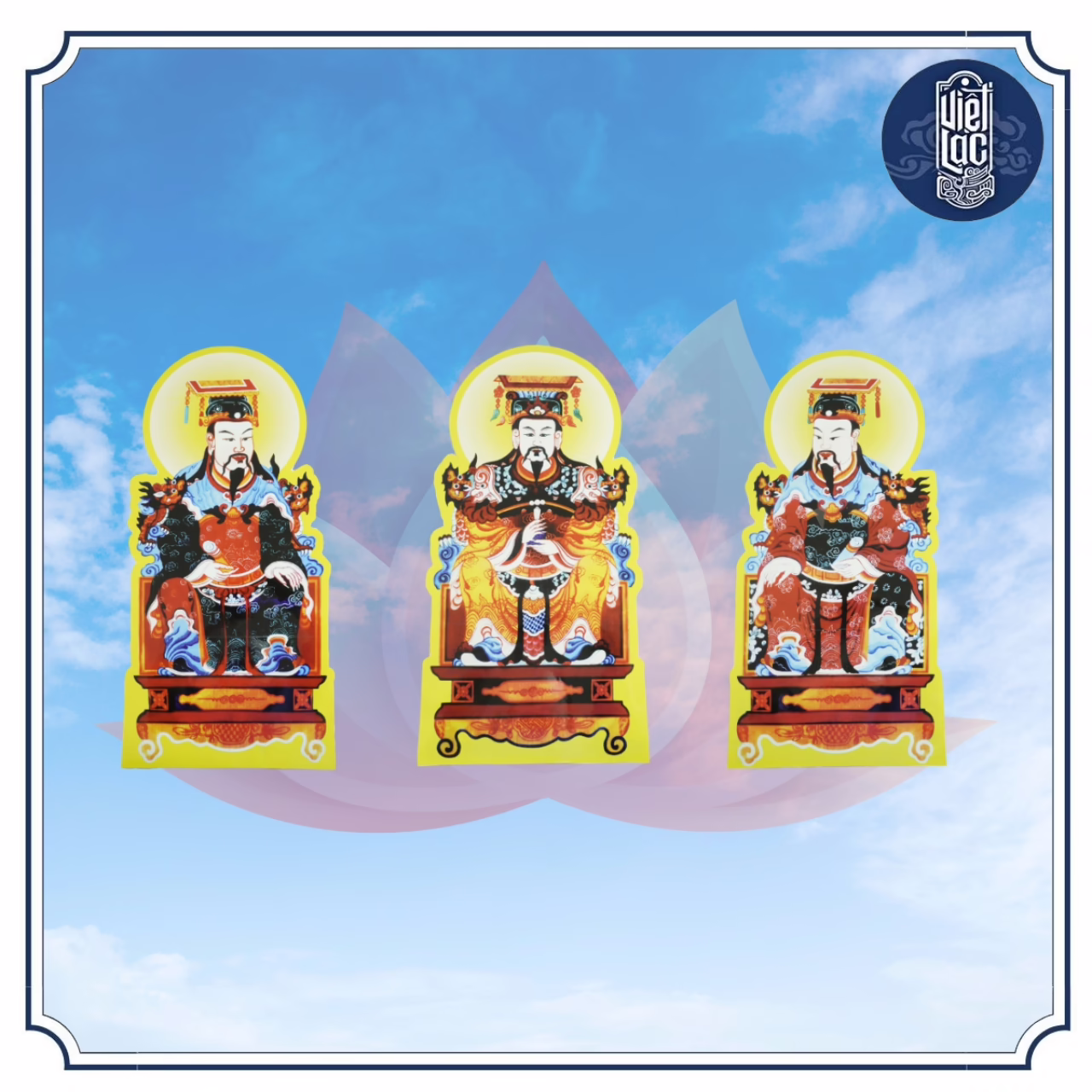Bộ tranh cúng 15 bức thông dụng 60cm ép plastic - Ảnh 3