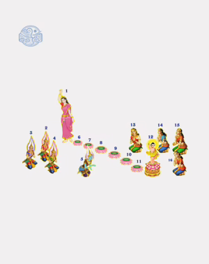 Bộ tranh vườn Lâm Tỳ Ni chất liệu nhựa xốp