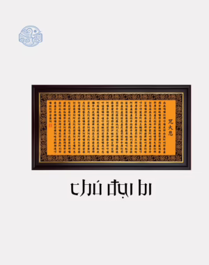 Tranh kinh chất liệu canvas đóng khung