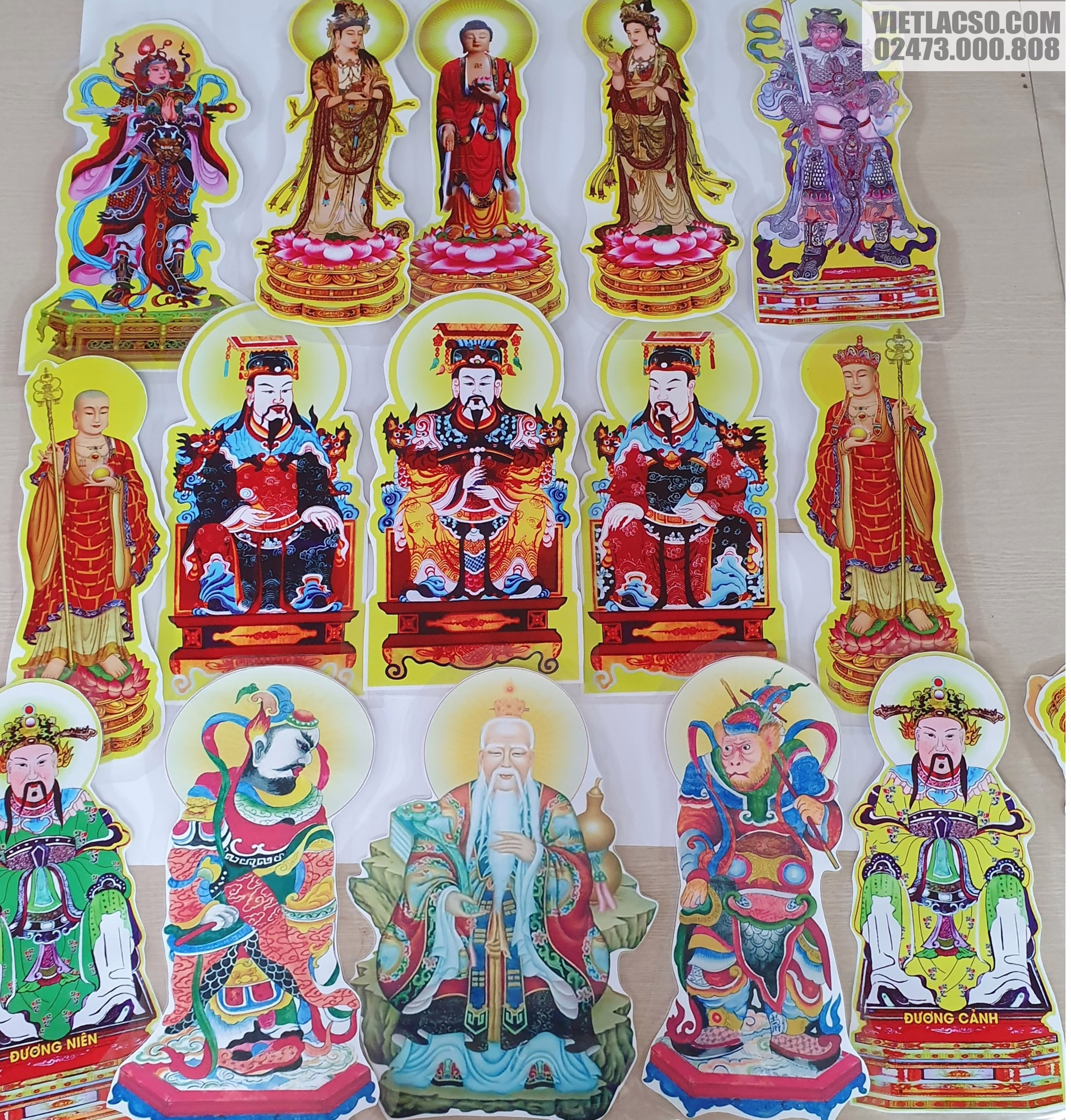 Bộ tranh cúng 15 bức thông dụng 40cm bìa cứng ép plastic - Ảnh 4