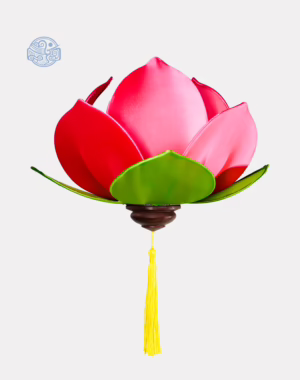 Đèn sen lụa treo trang trí