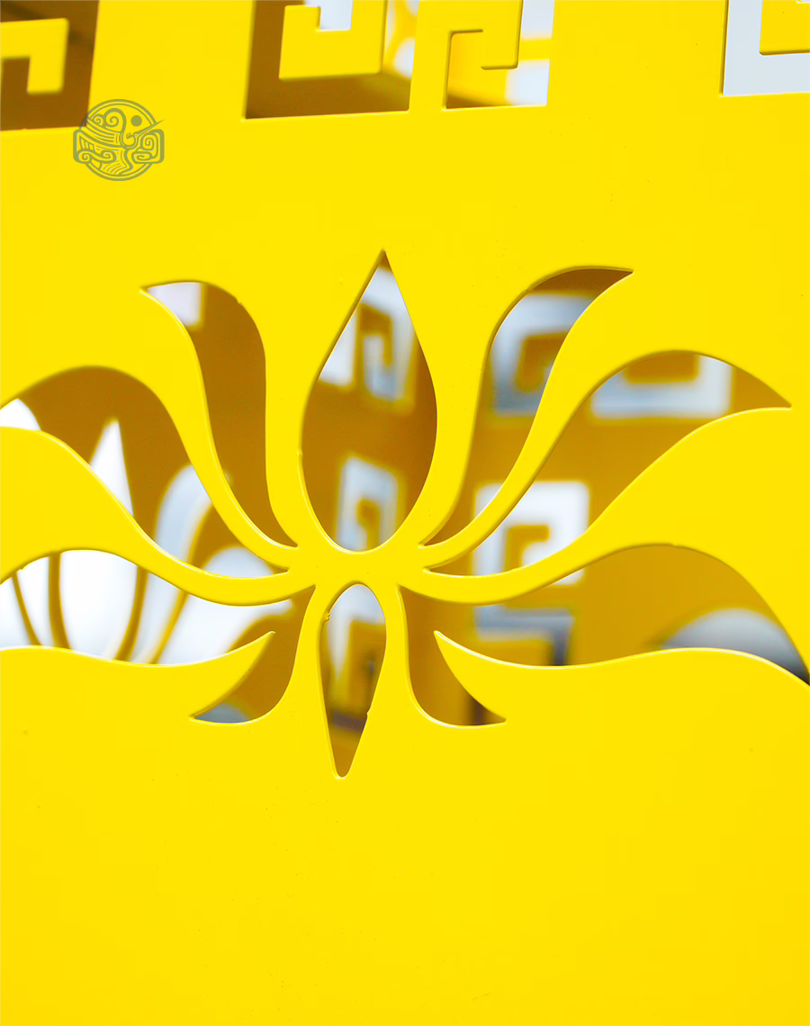 Trụ đèn hoa sen vuông 110 cm - Ảnh 3