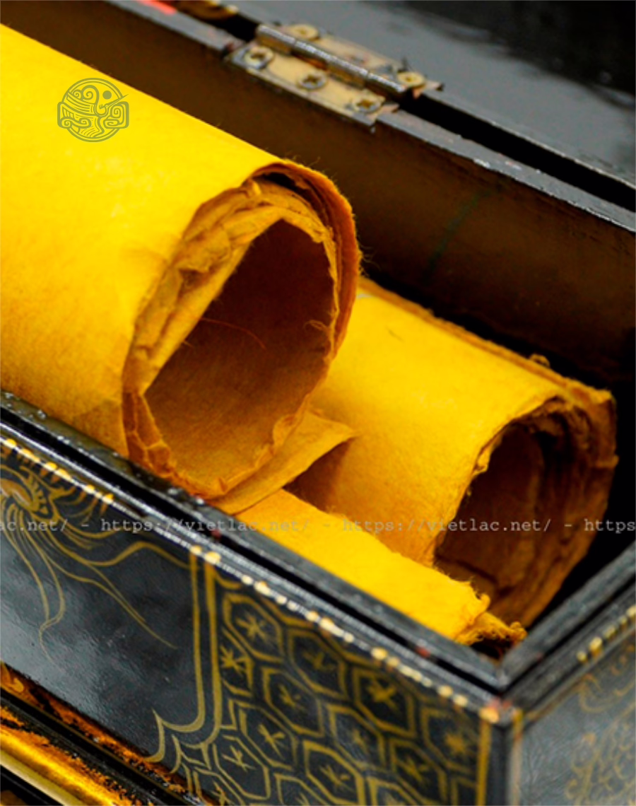 Hộp đựng sắc phong gỗ hương - Ảnh 3