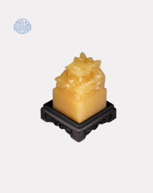 Lá Bồ Đề mạ vàng cầu phúc lộc bình an 8x5cm