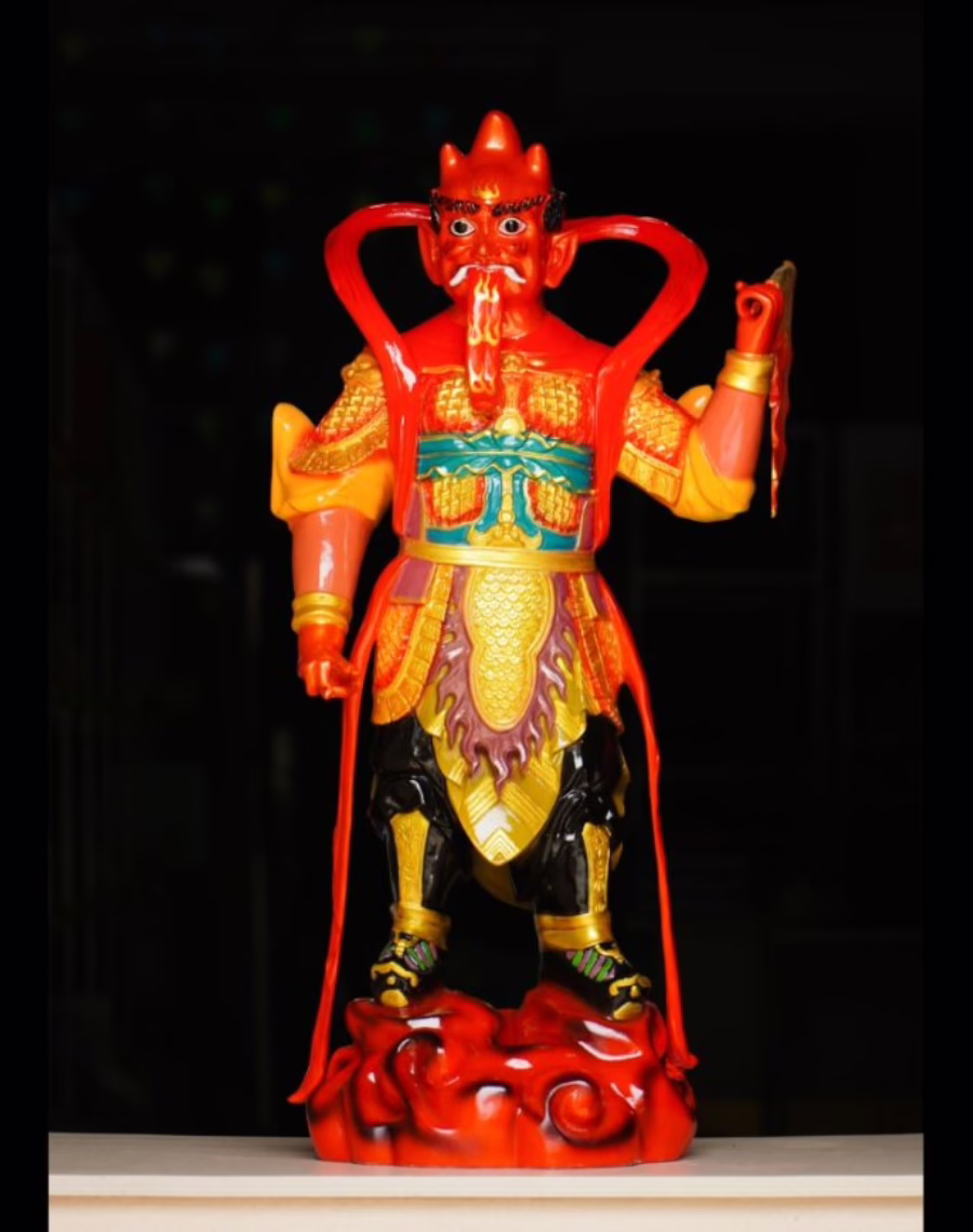Tượng Hộ Pháp Vi Đà và Tiêu Diện Đại Sĩ bằng composite cao 90cm - Ảnh 2