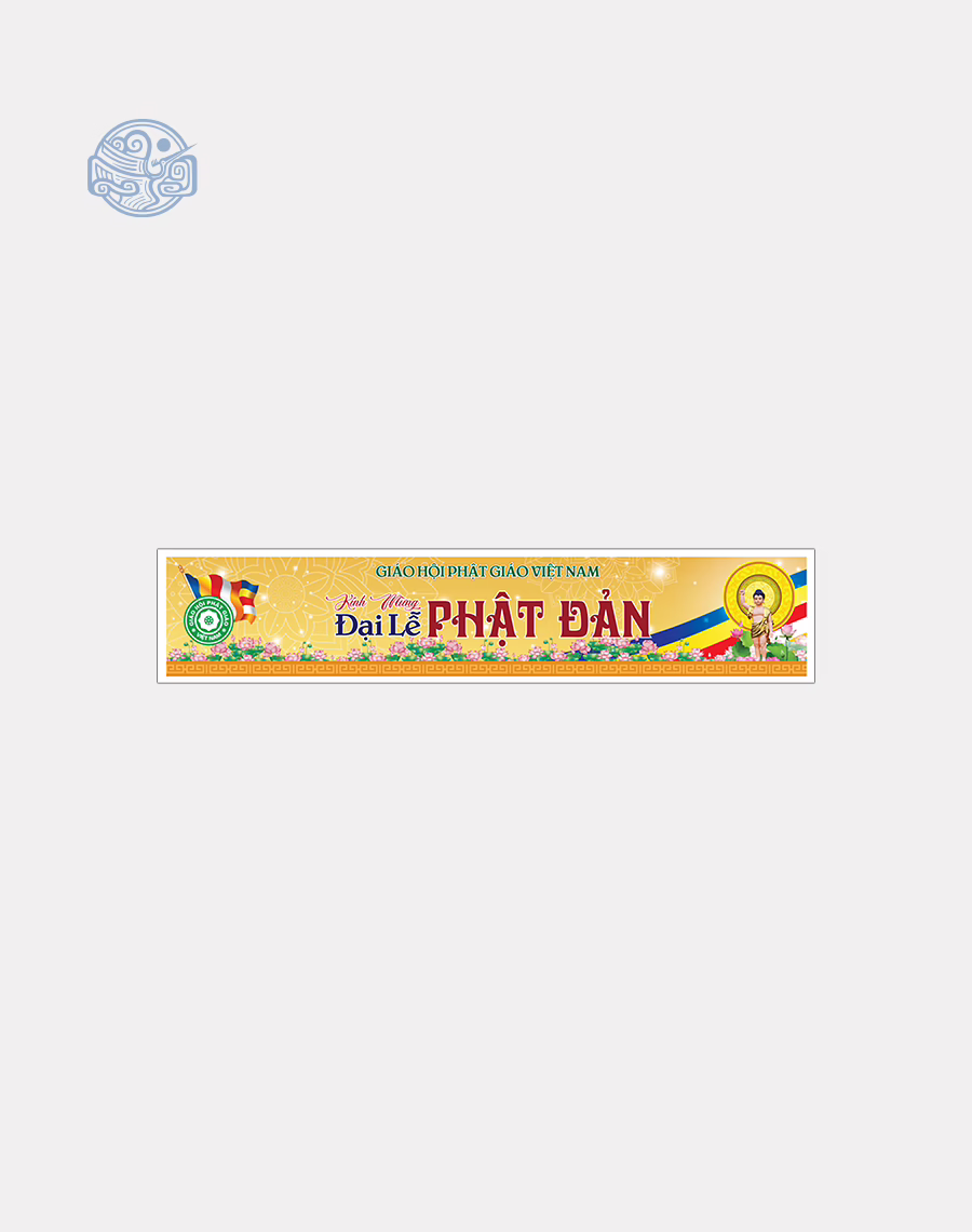 Phướn ngang thiết kế (Phật Đản, Vu Lan, tết,...) - Ảnh 4