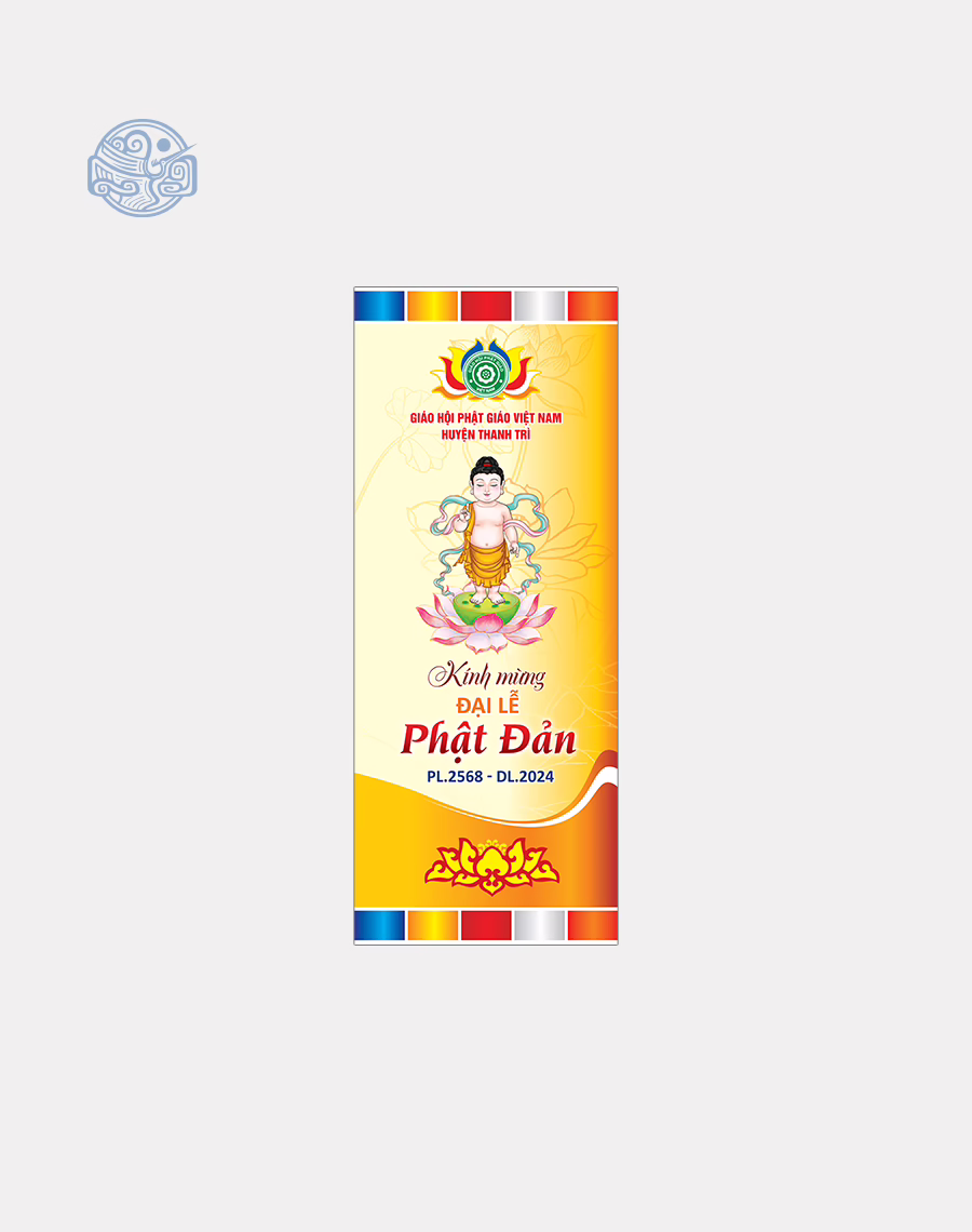 Phướn dọc thiết kế (mùa Vu Lan, Phật Đản, lễ, tết,...) - Ảnh 4