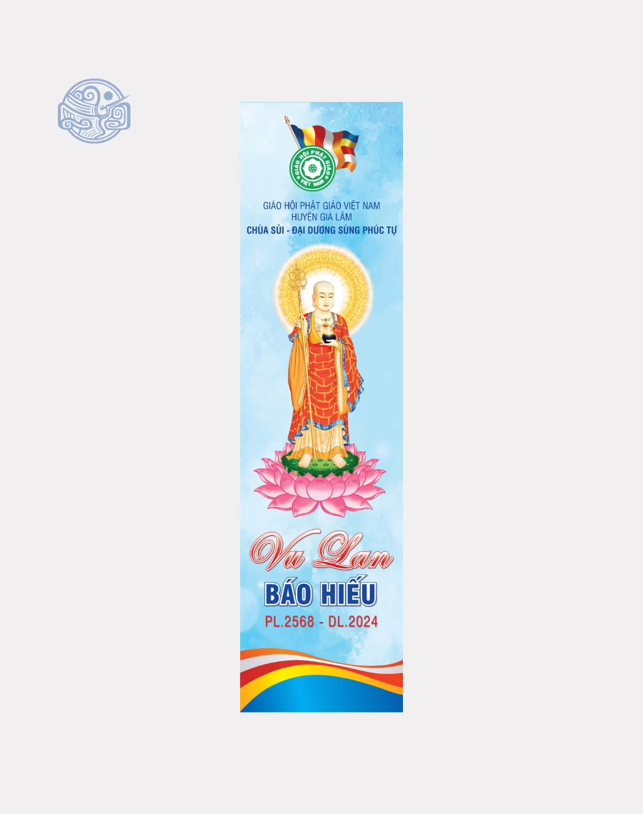 Phướn dọc thiết kế (mùa Vu Lan, Phật Đản, lễ, tết,...) - Ảnh 14