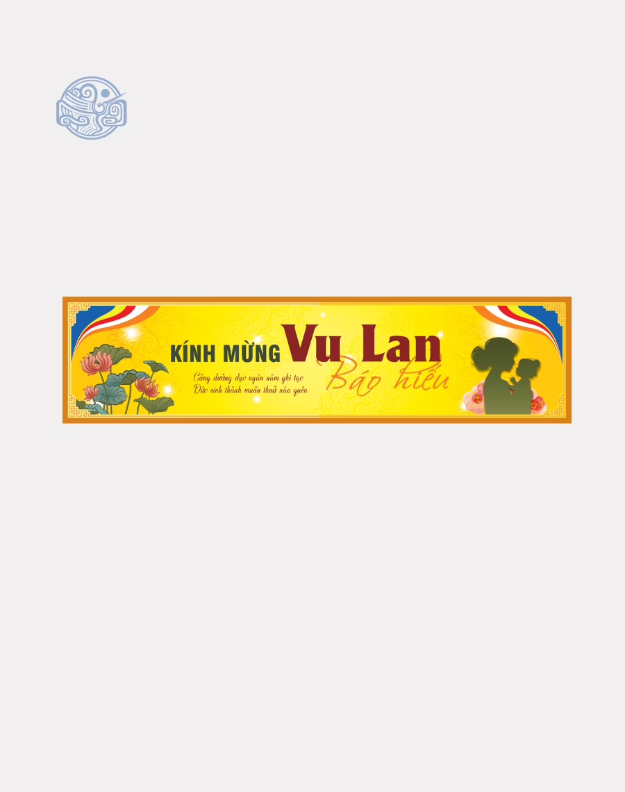 Phướn ngang thiết kế (Phật Đản, Vu Lan, tết,...) - Ảnh 6