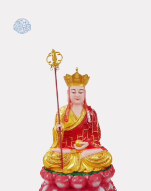 Tượng Địa Tạng Vương Bồ Tát Tọa Sen Bằng Composite