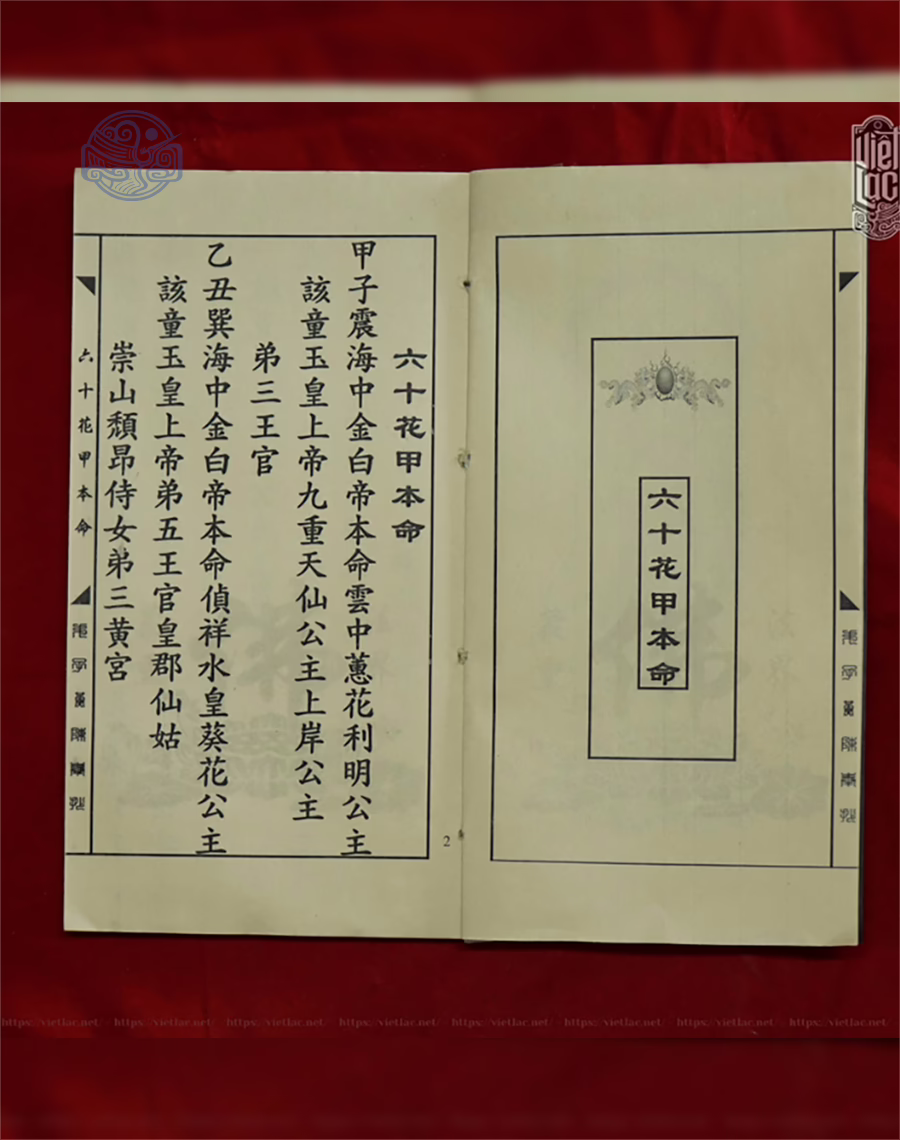 Sách lục thập hoa giáp chữ Nho - Ảnh 2