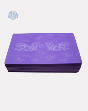 Giấy in sớ Việt Lạc rồng chầu RN 30x55cm 1000D65 nền tím
