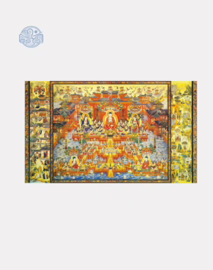 Tranh Liên Trì Hải Hội chất liệu canvas