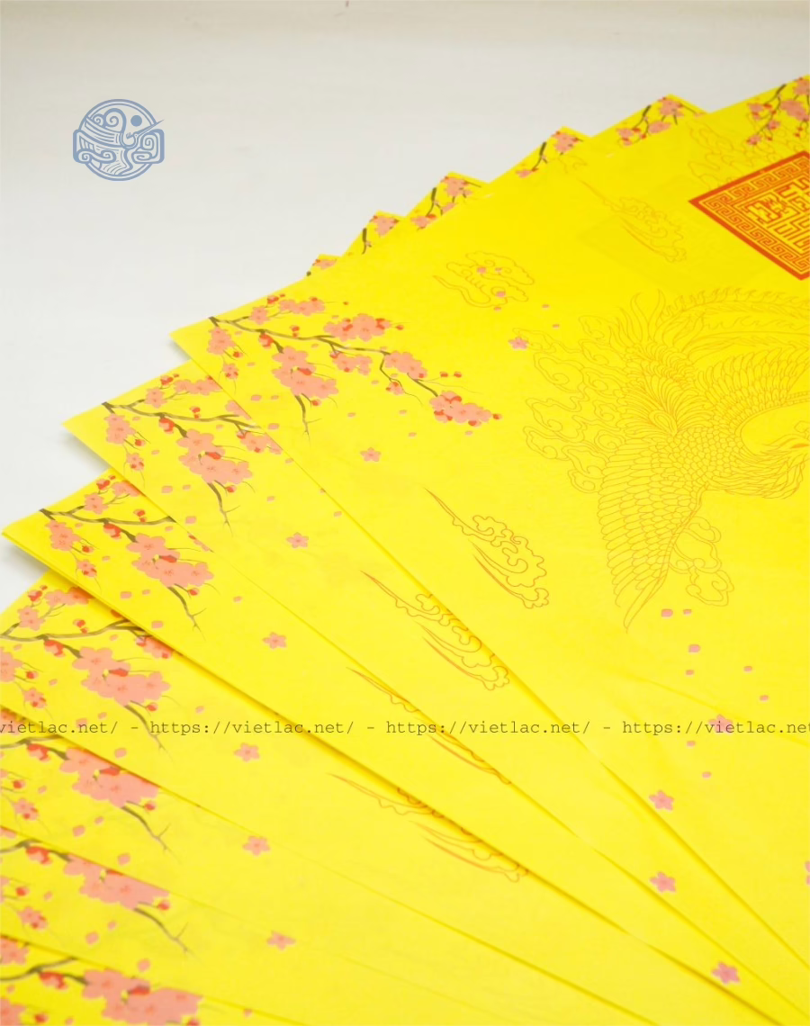 Giấy in sớ Việt Lạc RPHD nền vàng - Ảnh 2