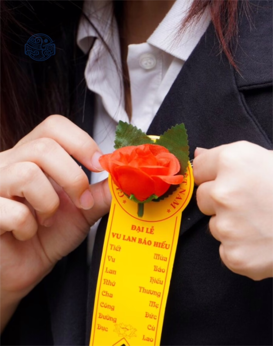 Hoa cài áo lễ Vu lan báo hiếu dg40 - Ảnh 3