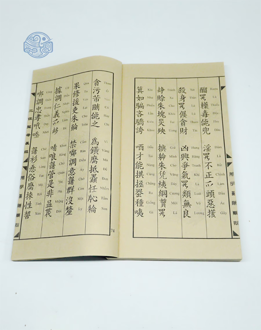 Sách Chính kinh diễn âm song ngữ tuyến chỉ - Ảnh 4