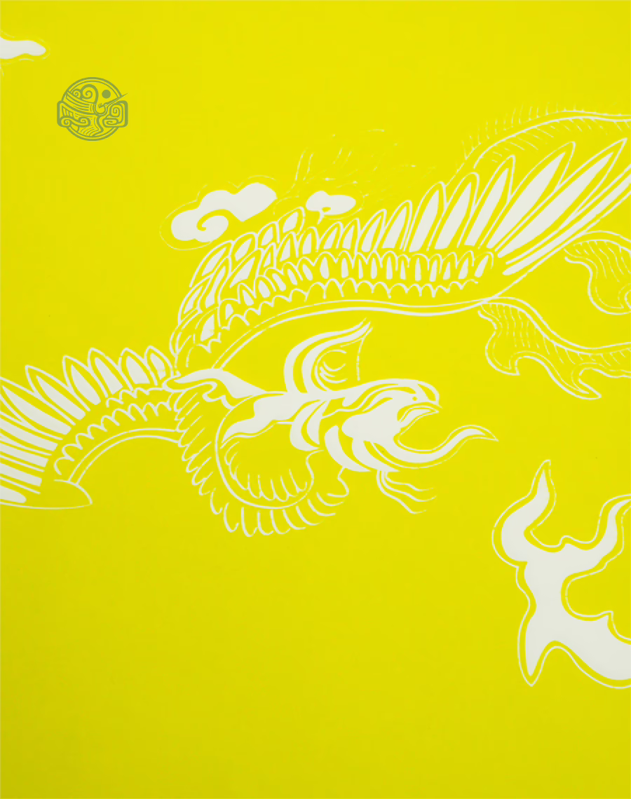 Giấy In Sớ Tứ Linh Bạch Sắc 500DL60 42x60cm nền vàng - Ảnh 5