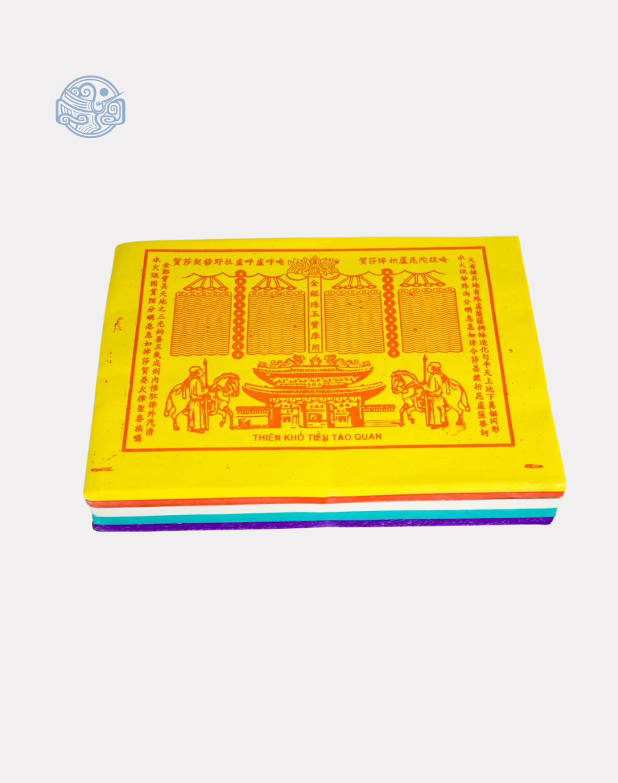 Giấy tiền tào quan 17x24cm 5 màu - Ảnh 2