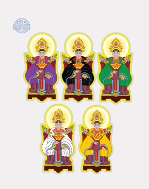 Bộ tranh Tứ Phủ Chầu Bà ép plastic