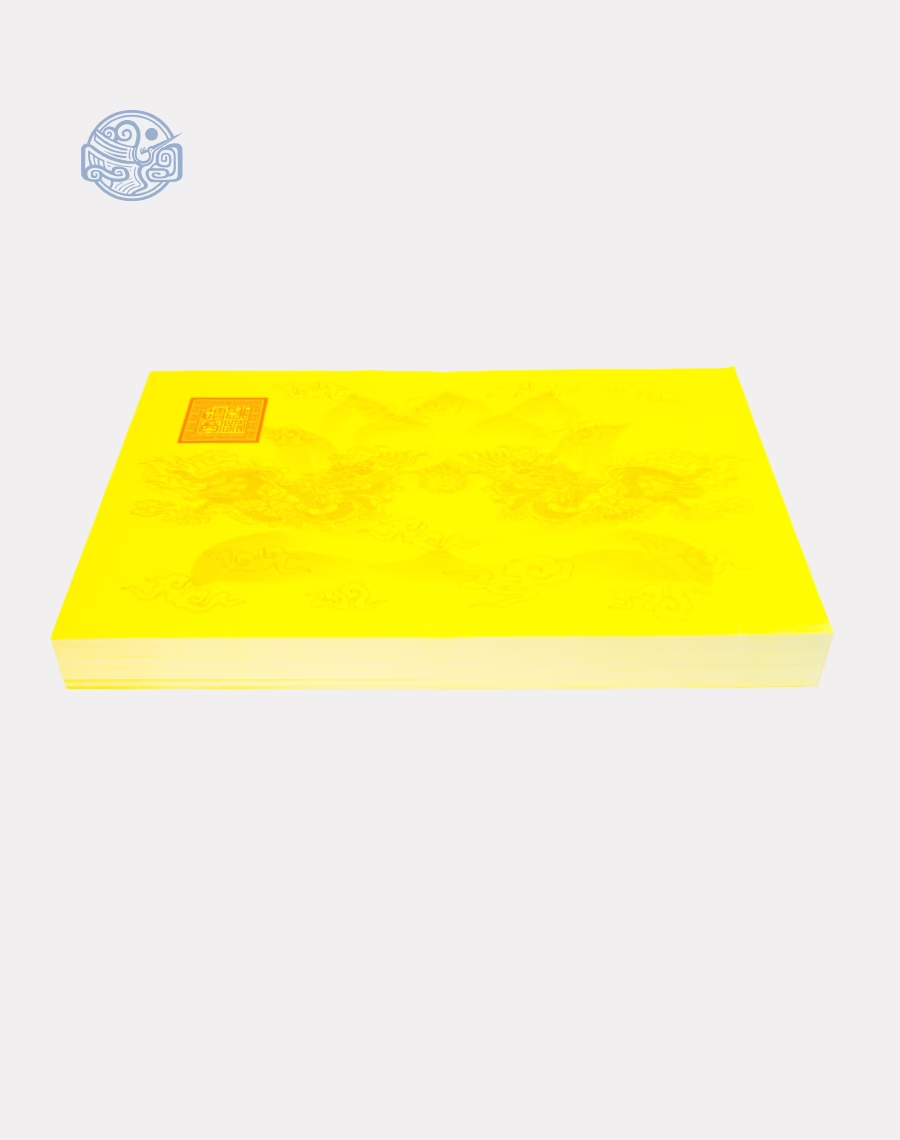 Giấy in sớ Việt Lạc rồng chầu RHS nền vàng