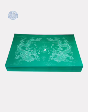 Giấy in sớ Việt Lạc rồng chầu RH nền xanh lục