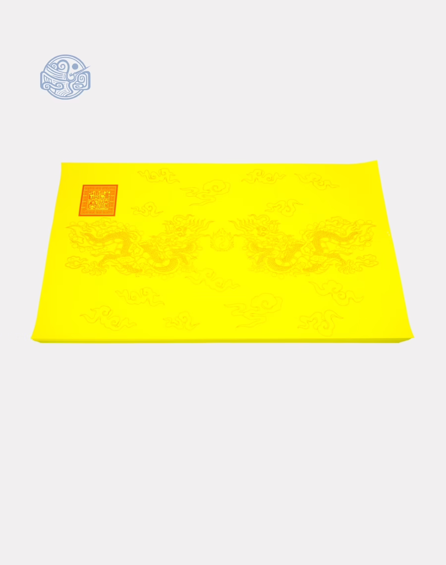 Giấy in sớ Việt Lạc rồng chầu RN nền vàng