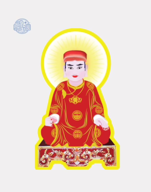 Tranh ông Hoàng Cả đỏ nhựa xốp